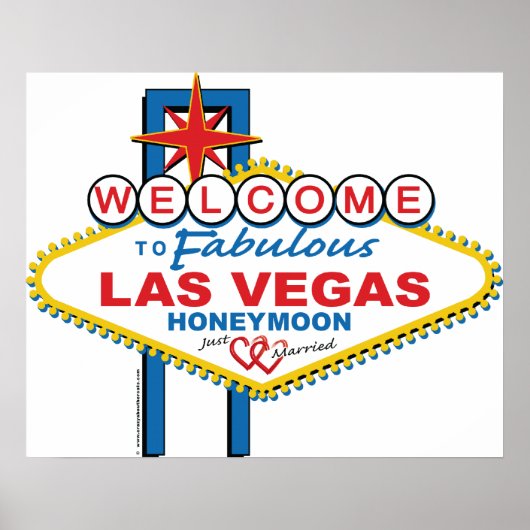 Las Vegas Honeymoon Poster (Voorkant)
