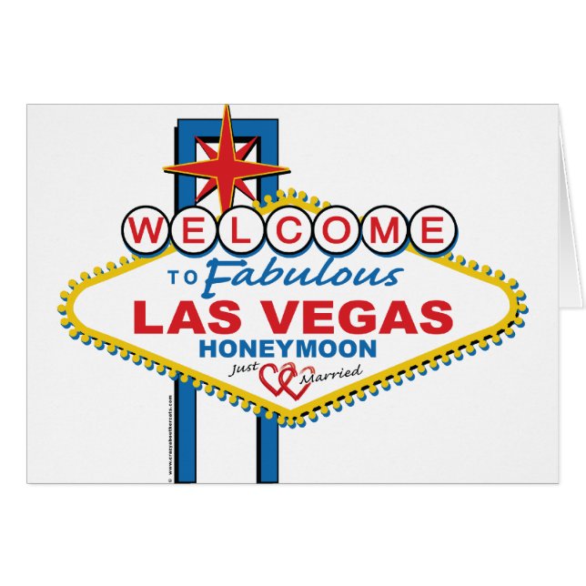 Las Vegas Honeymoon retro (Voorkant Horizontaal)
