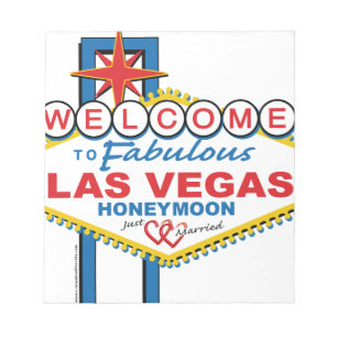 Las Vegas Honeymoon retro Notitieblok