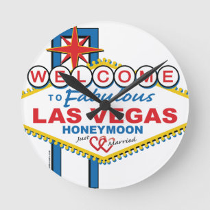 Las Vegas Honeymoon retro Ronde Klok