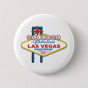 Las Vegas Honeymoon Ronde Button 5,7 Cm