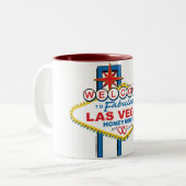Las Vegas Honeymoon Tweekleurige Koffiemok (Voorkant links)