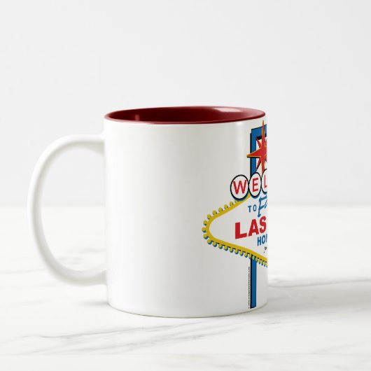 Las Vegas Honeymoon Tweekleurige Koffiemok (Links)