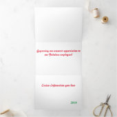 Las Vegas Hotel & Casino Trifold Letter Kaart (Binnen)