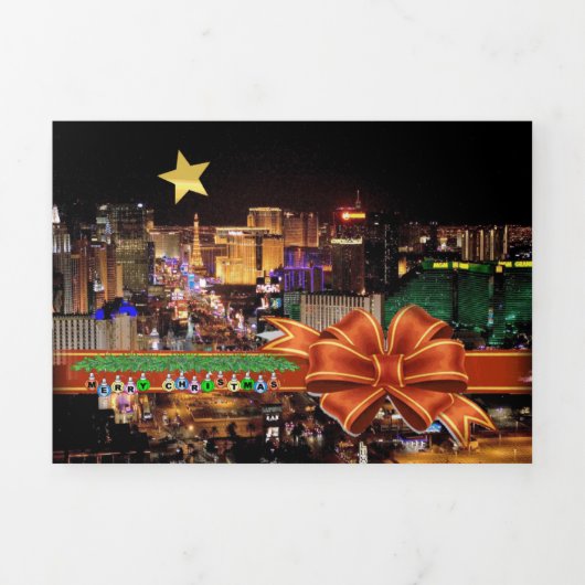 Las Vegas Hotel & Casino Trifold Letter Kaart (Cover)