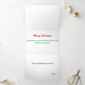 Las Vegas Hotel & Casino Trifold Letter Kaart (Binnen)