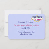 Las Vegas Huwelijk - Bewaar de Datum Kaart (Achterkant)