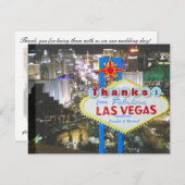 Las Vegas Huwelijk Dank Je foto kaart (Voorkant / Achterkant)