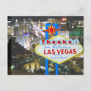 Las Vegas Huwelijk Dank Je kaart
