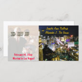 Las Vegas Huwelijk Foto Aankondiging (Voorkant / Achterkant)