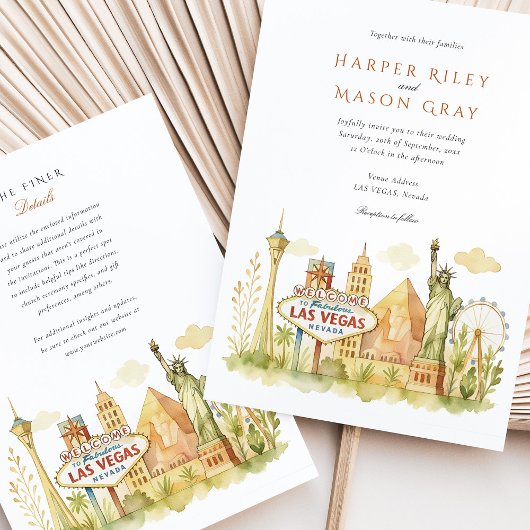 Las Vegas-huwelijk Kaart