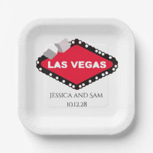 Las Vegas Huwelijk Papieren Bordje