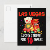 Las Vegas Huwelijksjubileum Gelukkig Koppel  Briefkaart (Voorkant / Achterkant)
