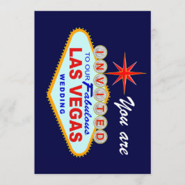 Las Vegas Huwelijksuitnodiging Kaart