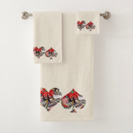 Las Vegas iconen spelen Kaart vormen Bad Handdoek