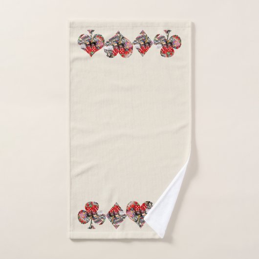 Las Vegas iconen spelen Kaart vormen Bad Handdoek (Handdoek)