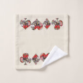 Las Vegas iconen spelen Kaart vormen Bad Handdoek (Wasdoekje)