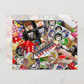 Las Vegas Icons ~ Gamblers Delight Briefkaart (Voorkant / Achterkant)