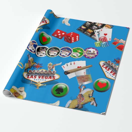 Las Vegas Icons - Gamblers Delight Cadeaupapier (Uitgerold)