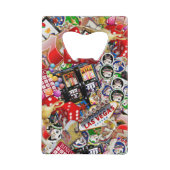 Las Vegas Icons - Gamblers Delight Creditkaart Flessenopener (Voorkant)