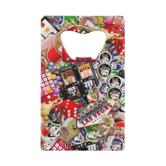 Las Vegas Icons - Gamblers Delight Creditkaart Flessenopener (Voorkant)