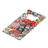 Las Vegas Icons - Gamblers Delight Creditkaart Flessenopener (Achterkant Gekanteld)
