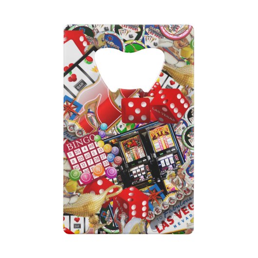 Las Vegas Icons - Gamblers Delight Creditkaart Flessenopener (Achterkant)