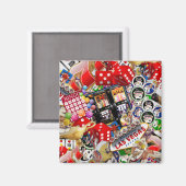 Las Vegas Icons - Gamblers Delight Magneet (Voorkant / Achterkant)