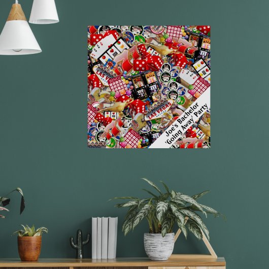 Las Vegas Icons Gamblers Delight Poster (Woonkamer 1)