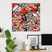 Las Vegas Icons Gamblers Delight Poster (Thuiskantoor)