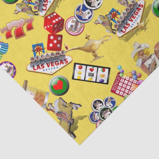 Las Vegas Icons - Gamblers Delight Tissuepapier (Detail)