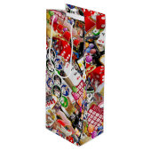 Las Vegas Icons ~ Gamblers Delight Wijn Cadeautas (Voorkant Gekanteld)