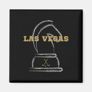Las Vegas IJshockey Sportteam Gouden Nieuwigheid B Magneet