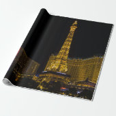 Las Vegas in de nacht Skyline Cadeaupapier (Uitgerold)