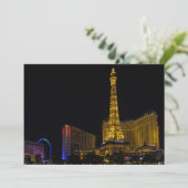 Las Vegas in de nacht Skyline Kaart (Staand voorkant)
