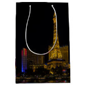 Las Vegas in de nacht Skyline Medium Cadeauzakje (Voorkant)