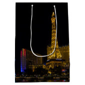 Las Vegas in de nacht Skyline Medium Cadeauzakje (Achterkant)