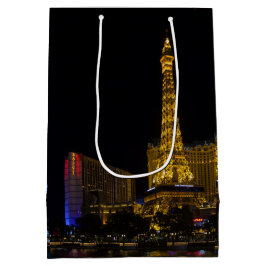Las Vegas in de nacht Skyline Medium Cadeauzakje