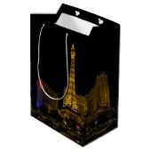 Las Vegas in de nacht Skyline Medium Cadeauzakje (Achterkant Gekanteld)