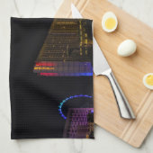 Las Vegas in de nacht Skyline Theedoek (Quarter Fold)