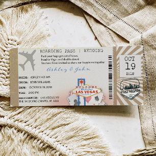Las Vegas instapass ticket trouw uitnodiging
