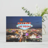 Las Vegas Invitation Kaart (Staand voorkant)