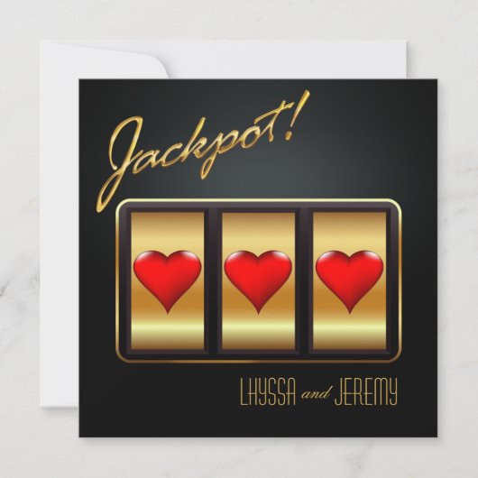 Las Vegas Jackpot Save the Date (Voorkant)
