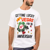 Las Vegas Jubileum Lucky Couple Matching T-shirt (Voorkant)