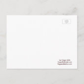 Las Vegas Jubileum Party Briefkaart (Achterkant)