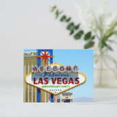 Las Vegas Jubileum Party Briefkaart (Staand voorkant)