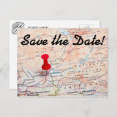 Las Vegas Kaart Pin Bewaar de datum (Voorkant / Achterkant)