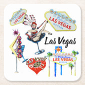 Las Vegas Kartonnen Onderzetters (Voorkant)