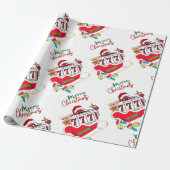 Las Vegas kerst inpakpapier (Uitgerold)