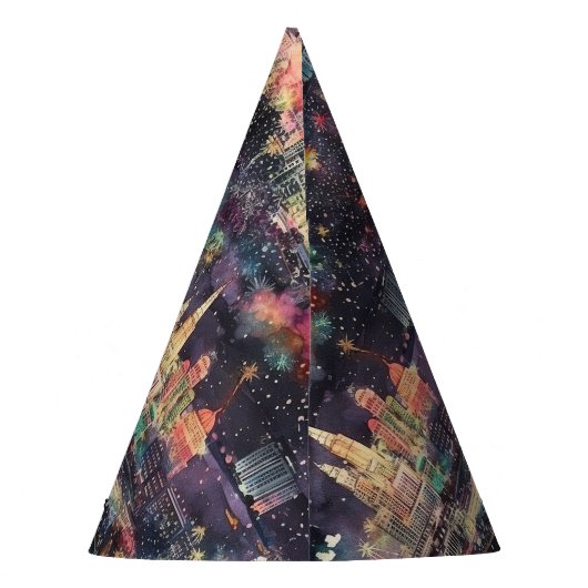 Las Vegas Kerst & Nieuwjaar in Waterverf Feesthoedjes (Achterkant)